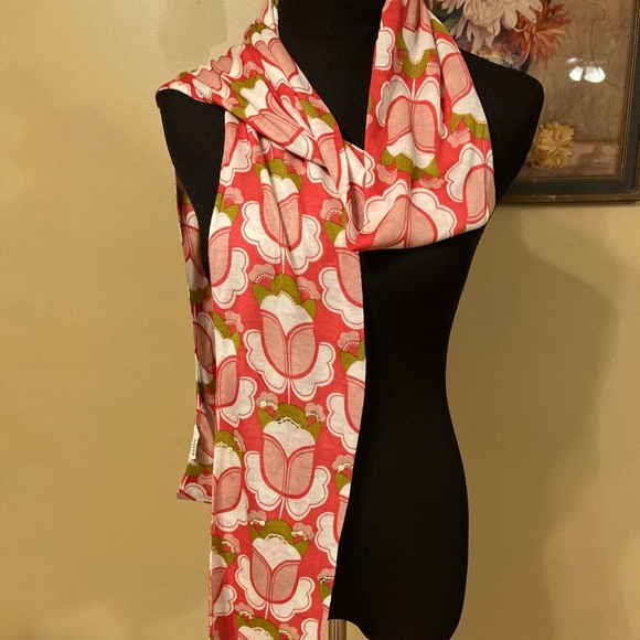 Vintage Accessories - Fossil floral scarf w/sequence